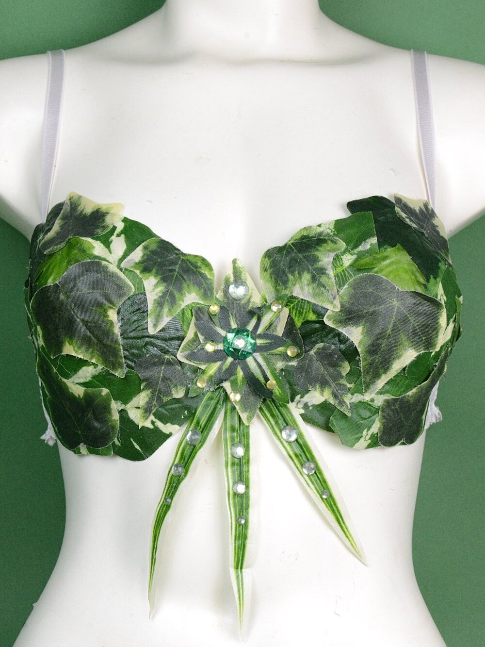 Sexy Poison Ivy Bra 36 C Padded Push Up Rave Top